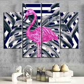 Painting by Numbers Abstract Art Flamingo 4-Panel
